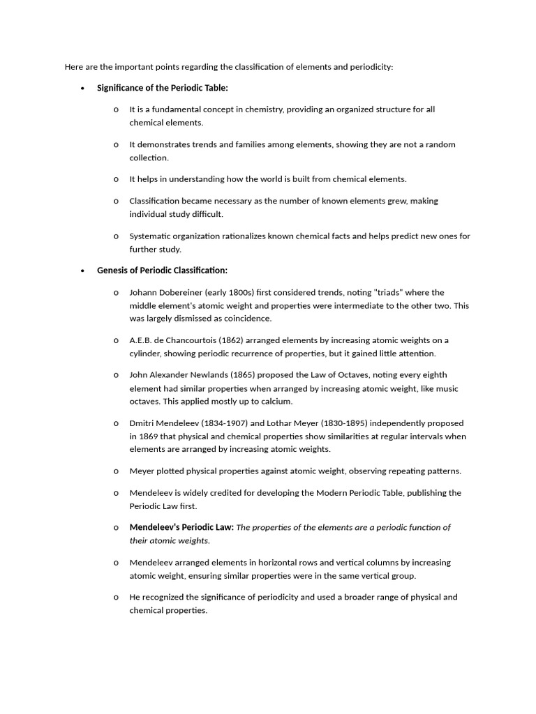 Periodic Prop | PDF | Periodic Table | Ion