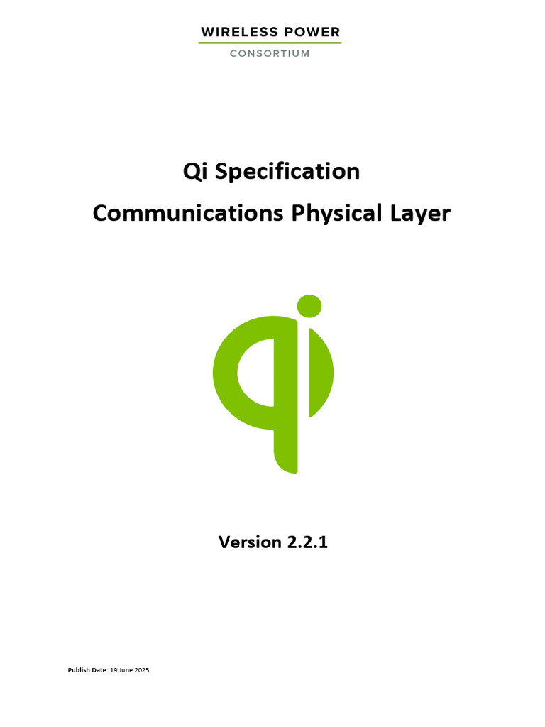 Qi Specification: Communications Layer | PDF | Network Packet | Bit