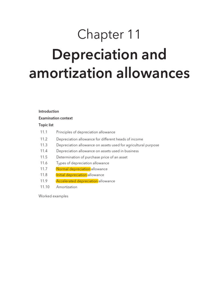 Chapter 11-Depreciation | PDF | Depreciation | Fixed Asset