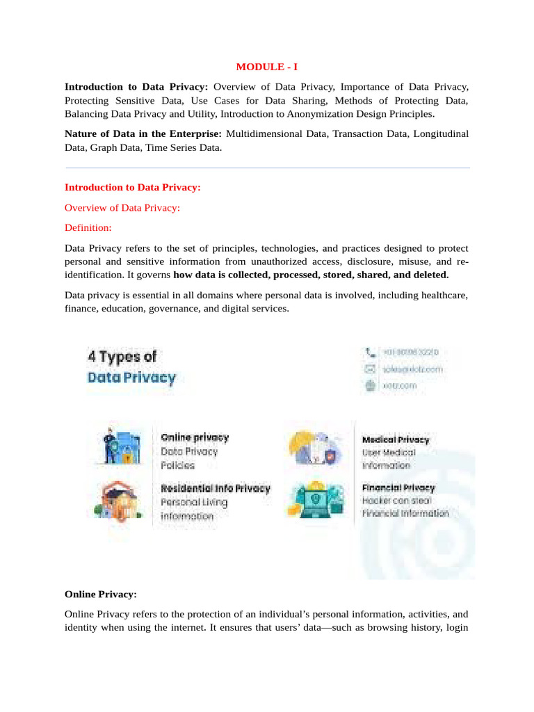 Data Privacy Essentials and Protection Methods | PDF | Computer ...