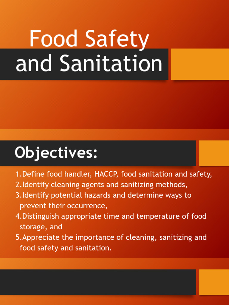 Food Safety and Sanitation Guidelines | PDF | Food Safety | Cooking