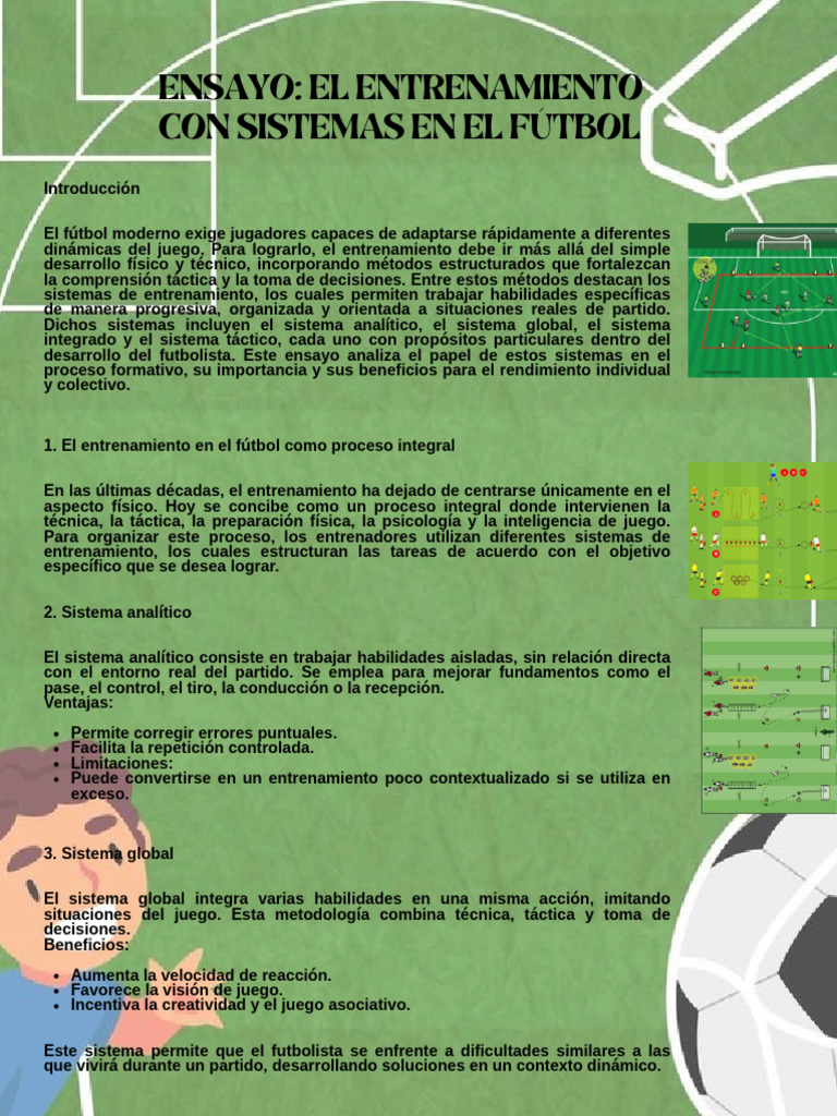 Sistemas de Entrenamiento en Fútbol | PDF | Asociación de Futbol ...
