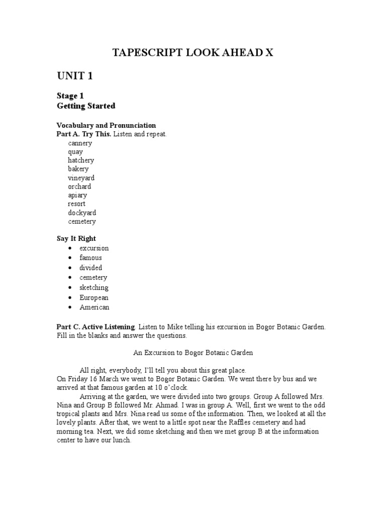 Tape Script | PDF | Nature