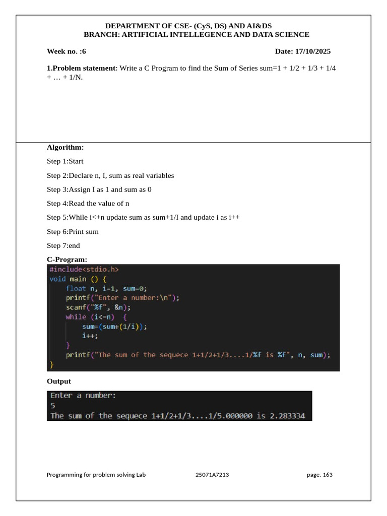 Pps Week 6 Final | PDF | Applied Mathematics | Computer Programming
