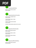 Kaspersky Activation Codes and Licenses | PDF