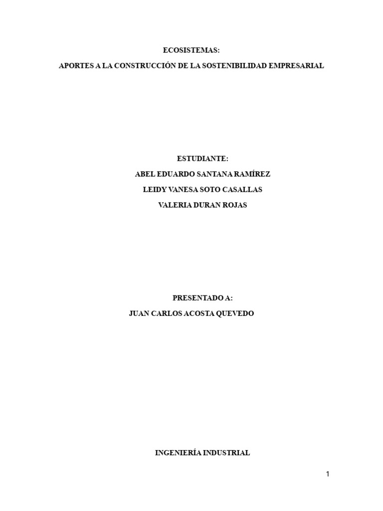 Sostenibilidad en Laguna La Herrera | PDF | Sustentabilidad | Entorno ...