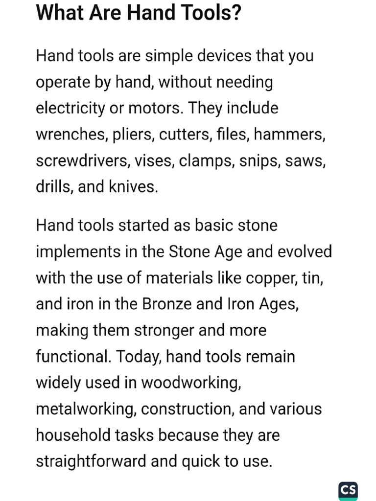 Hand Tools | PDF