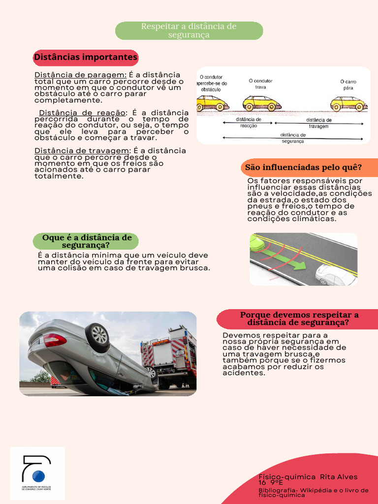 Dist ncias De Paragem E Seguran a No Tr nsito PDF