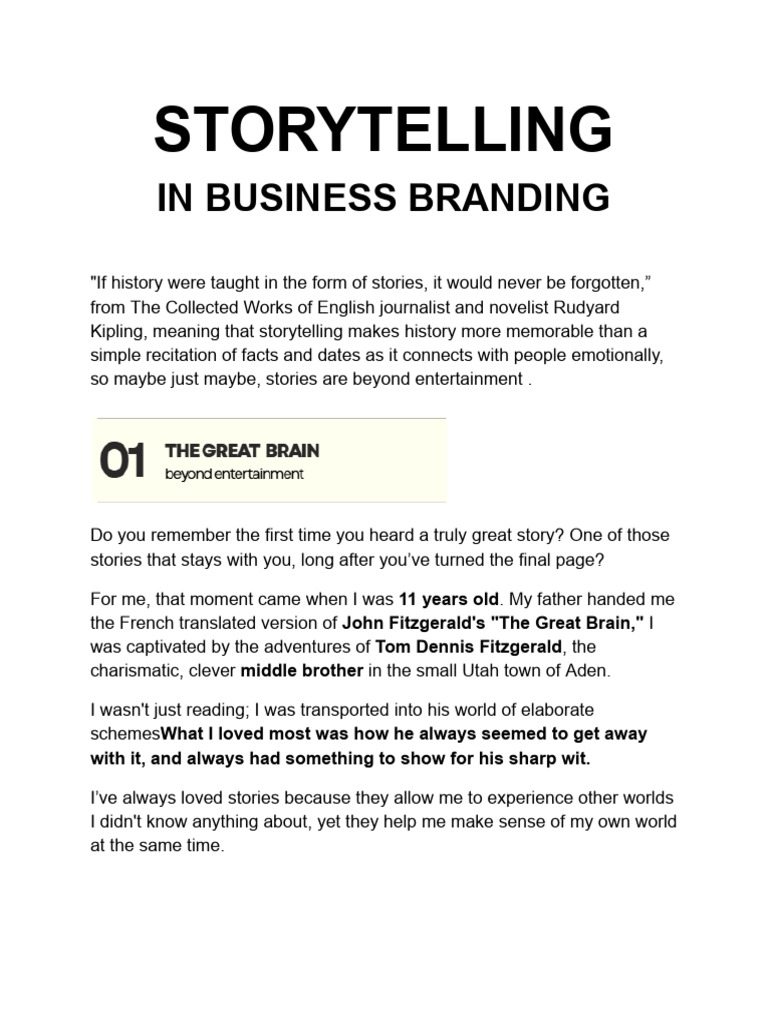 Storytelling in Business Branding | PDF | Harley Davidson | Shoe