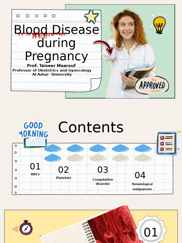 Blood Disorders in Pregnancy Overview | PDF | Anemia | Vitamin B12