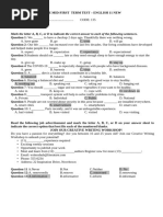 Final Exams Class 9 2023-2024 | PDF | Reading Comprehension