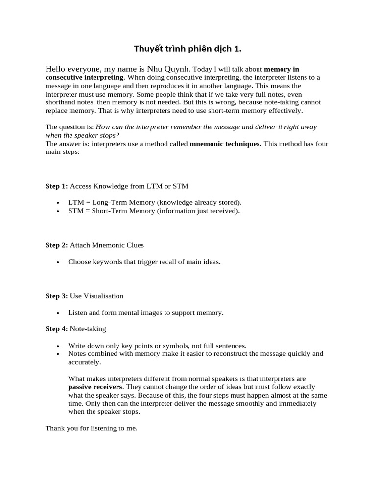 Memory Techniques for Interpreters | PDF