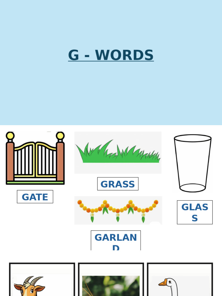 G Words | PDF