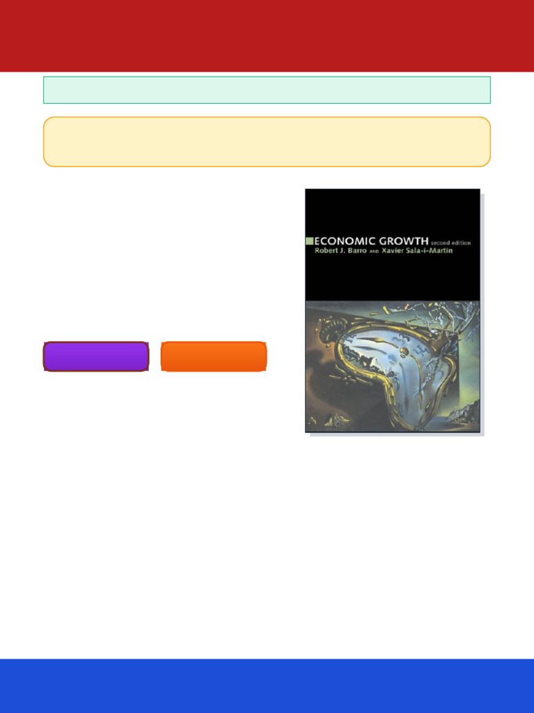 Economic Growth 2nd Edition Robert J. Barro ebook optimized pdf reading ...