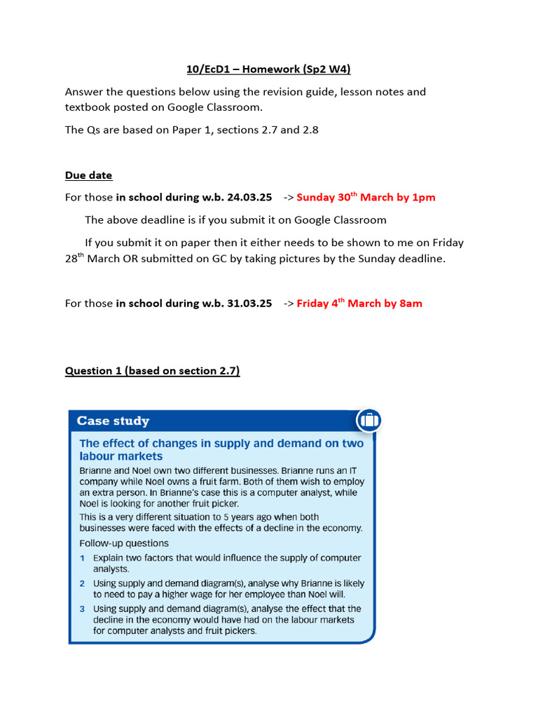 Tahmid Mausomi Jahan - 2.7 and 2.8 HW - 10EcD1 | PDF | Labour Economics ...