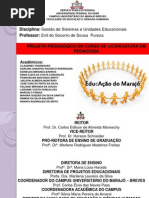 PPC - PROJETO PEDAGÓGICO DO CURSO DE LICENCIATURA PLENA EM PEDAGOGIA