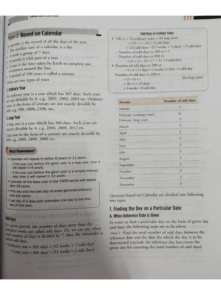 Calendar Reasoning | PDF