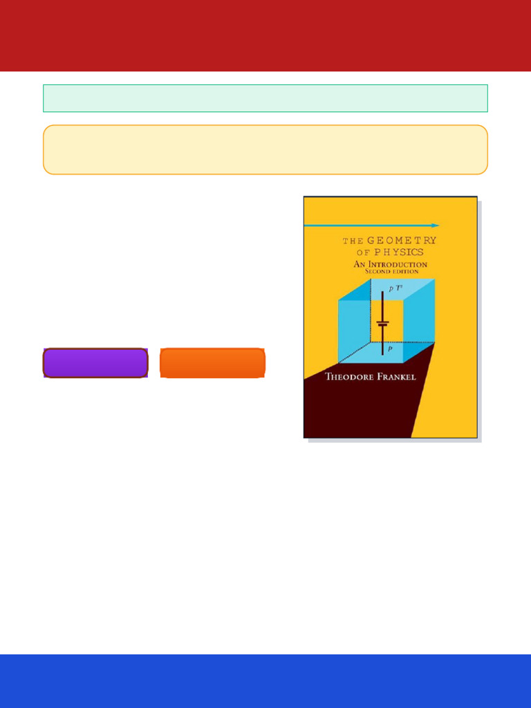 The Geometry of Physics An Introduction 2nd Edition Frankel ebook ...