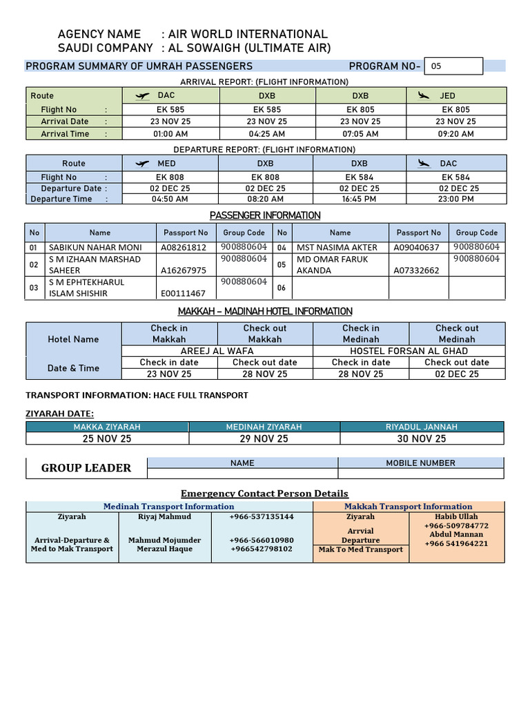Exit Entry Summary Format HOTEL | PDF | Hotel | Hospitality Industry