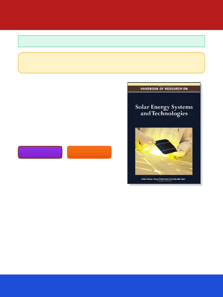 Handbook of Research on Solar Energy Systems and Technologies 1st ...