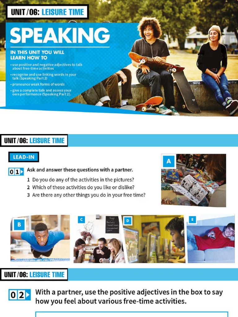 Unit 6 - Speaking | PDF