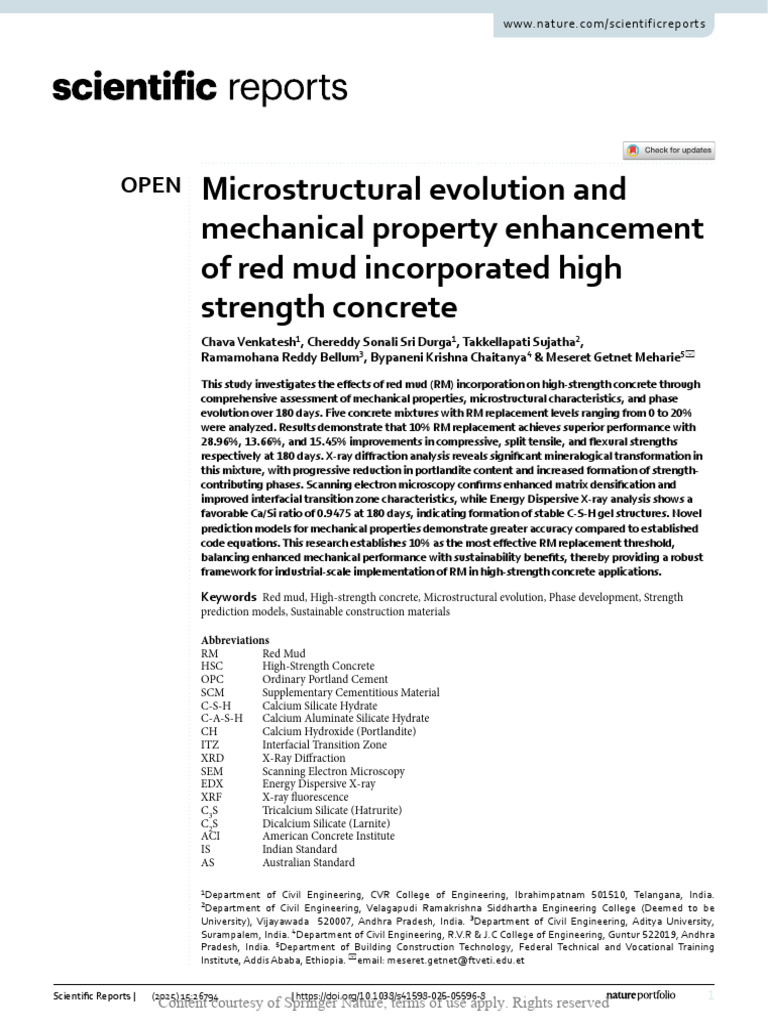 Microstructural Evolution and Mechanical Property | PDF | Concrete | Cement