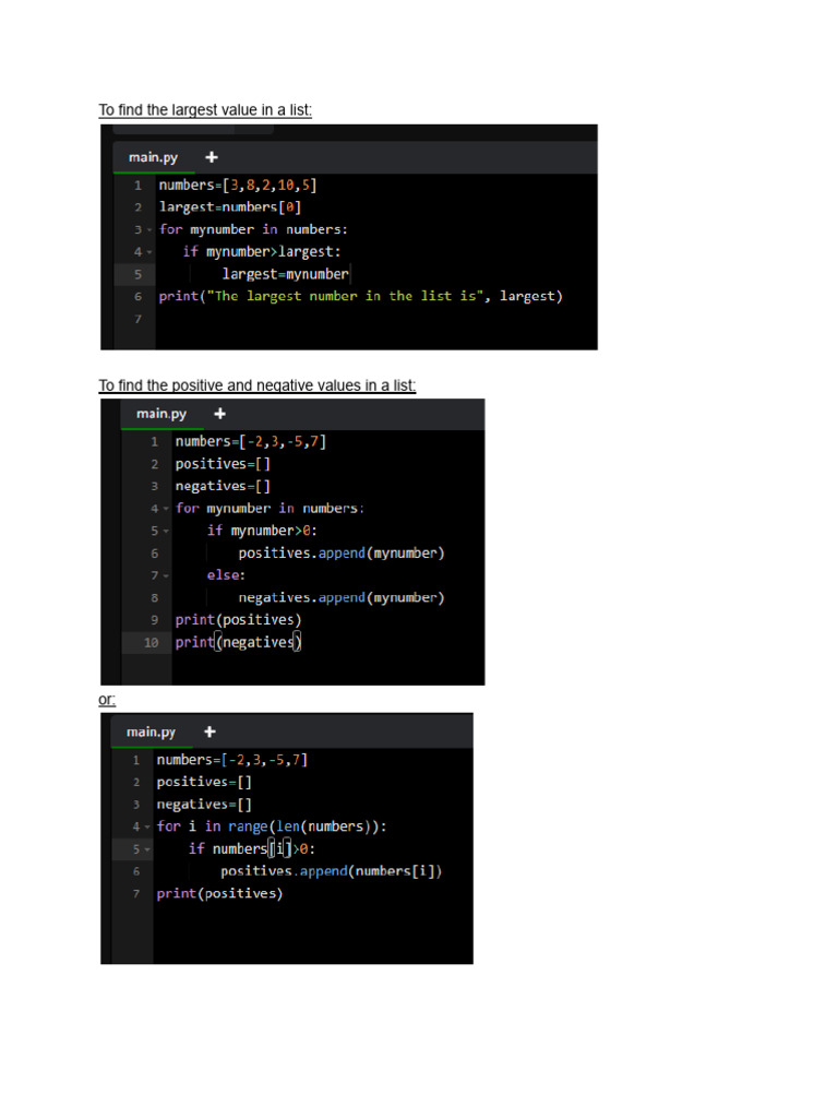 Python List Operations and Loops Guide | PDF