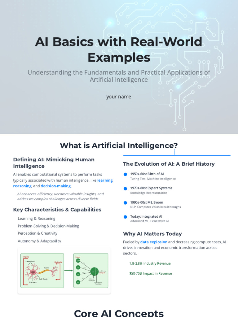 AI Fundamentals and Real-World Applications | PDF | Artificial ...