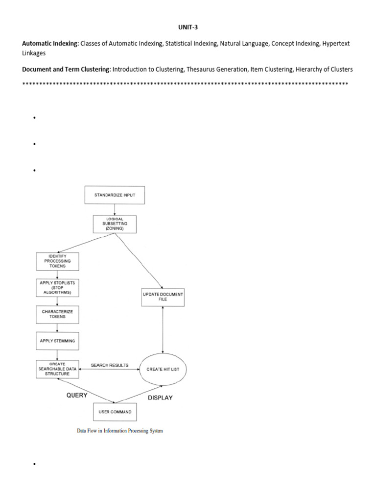 Automatic Indexing and Clustering Techniques | PDF | Cognitive Science