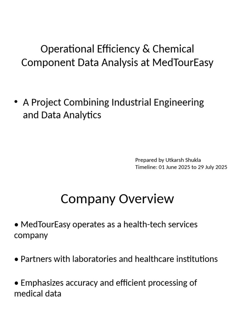MedTourEasy Data Analysis Internship Insights | PDF | Data Analysis ...