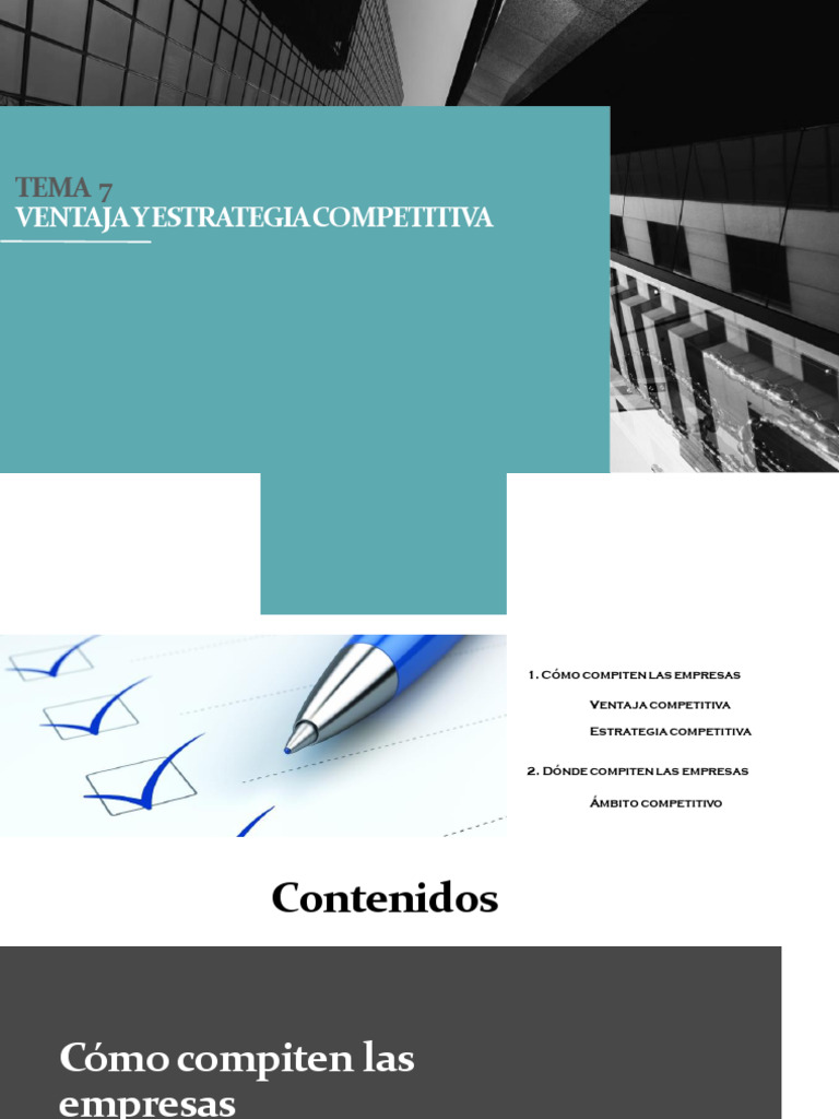Ventaja y Estrategia Competitiva Empresarial | PDF | Mercado (economía ...
