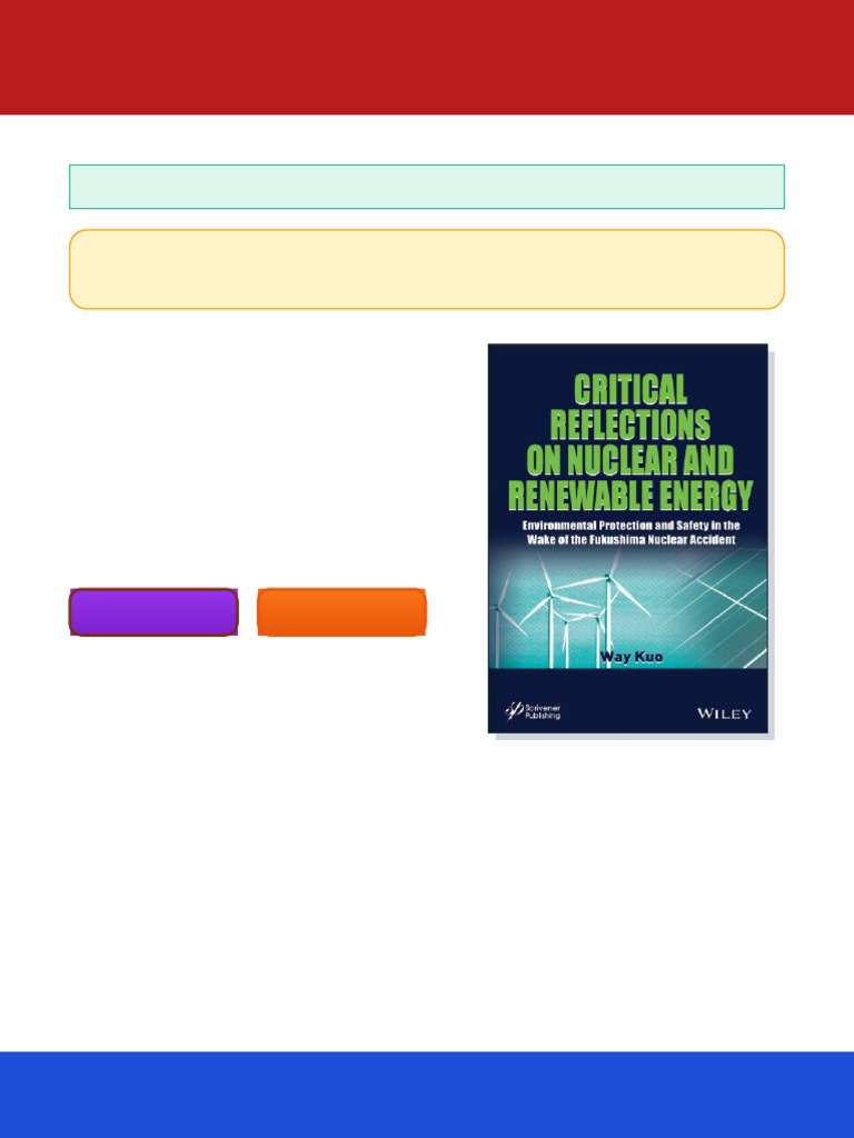 Critical Reflections on Nuclear and Renewable Energy Environmental ...