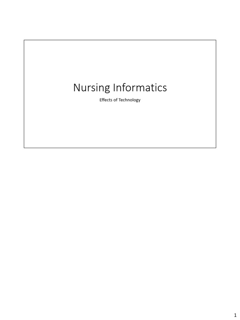 Nursing Informatics-Full Student Notes Pptx N.T. | PDF | Electronic ...
