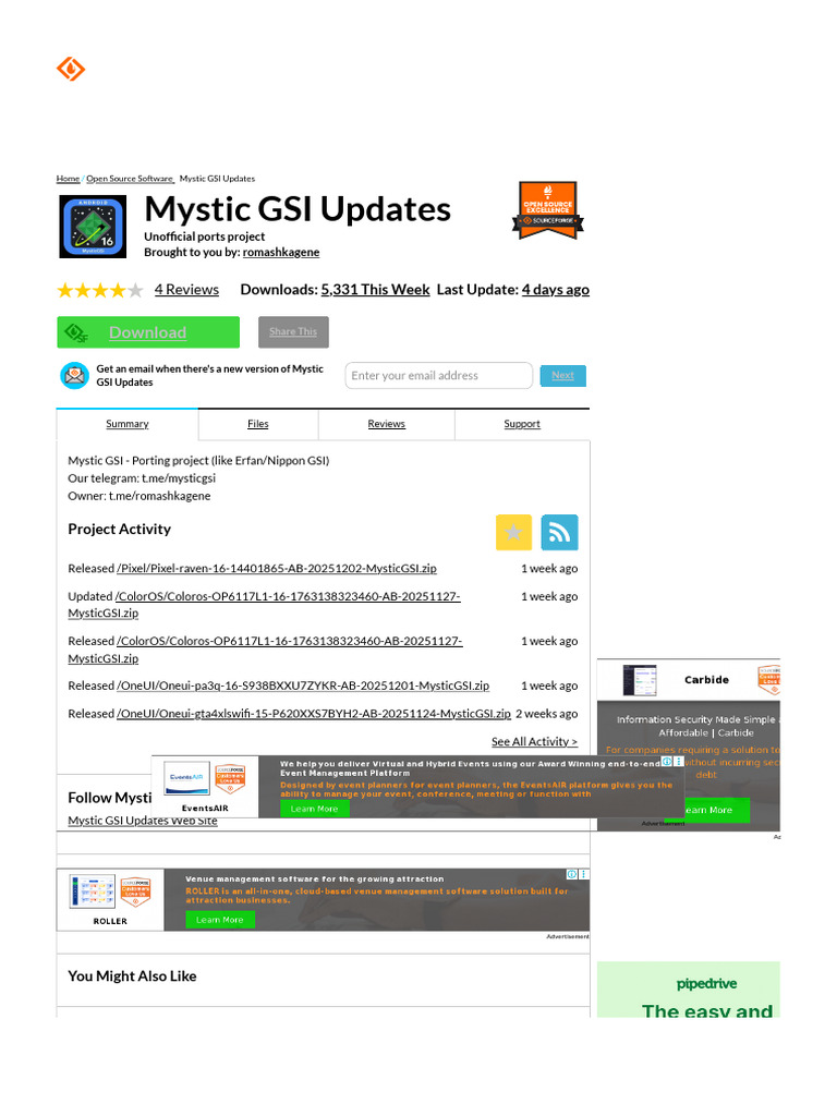 Mystic GSI Porting Project Updates | PDF | Mobile Computers | Mobile Linux