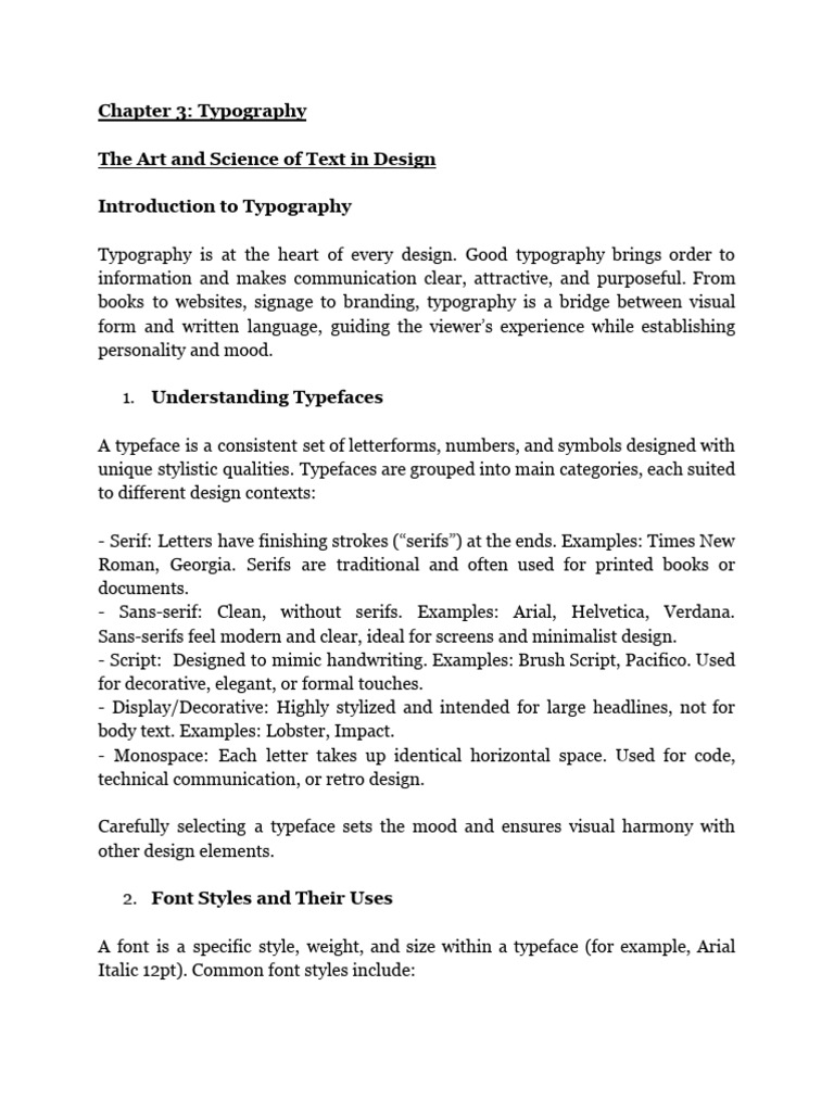 Mastering Typography in Design | PDF | Typography | Typefaces