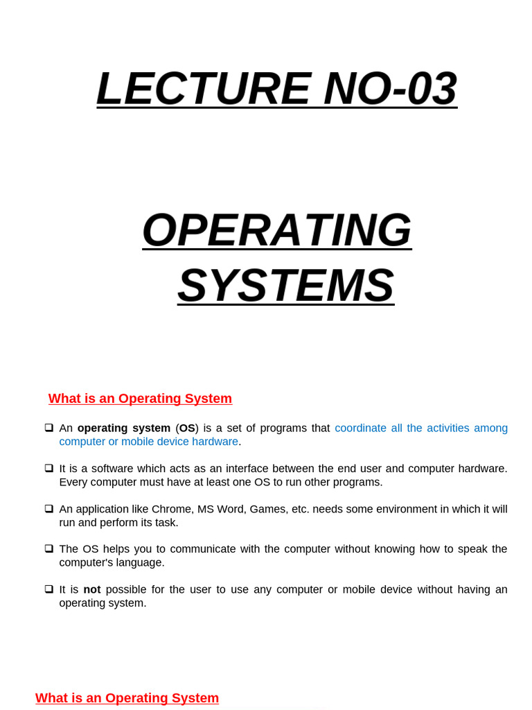 Understanding Operating Systems Basics | PDF | Operating System | Booting