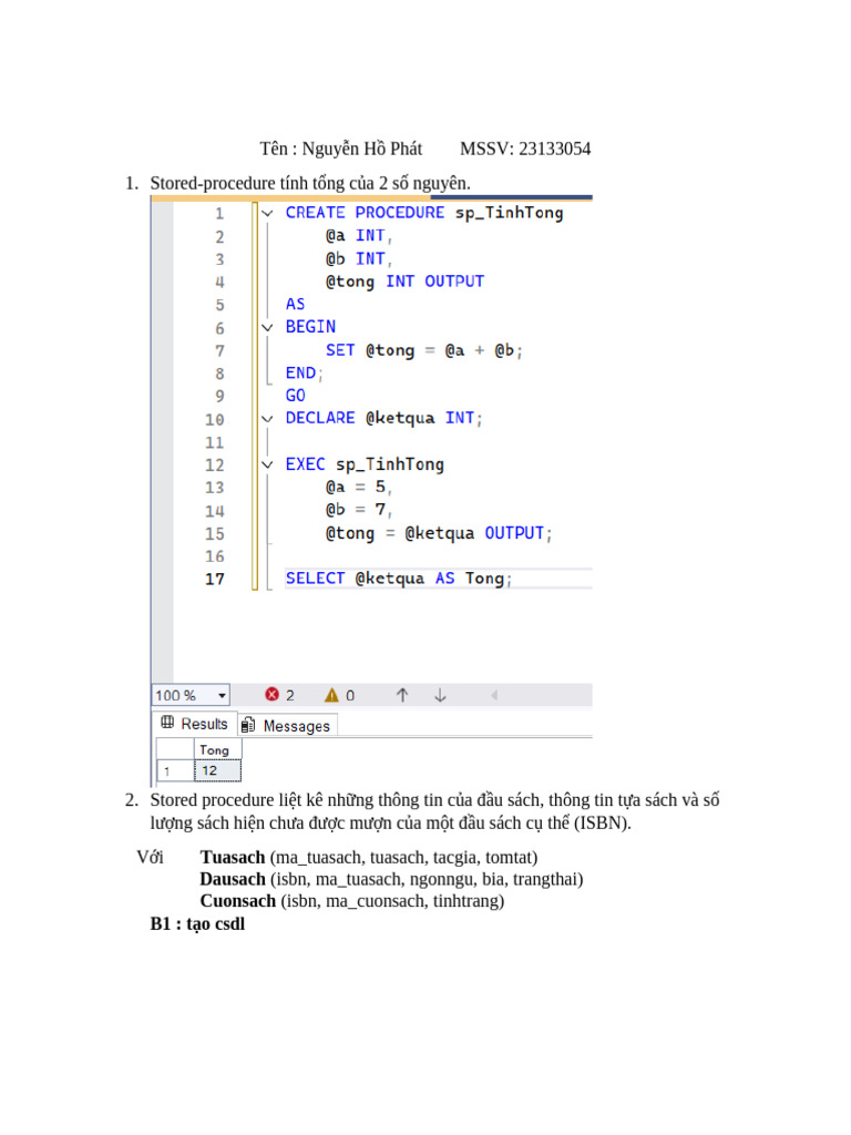 BT Trigger Thu Tuc Va Ham | PDF