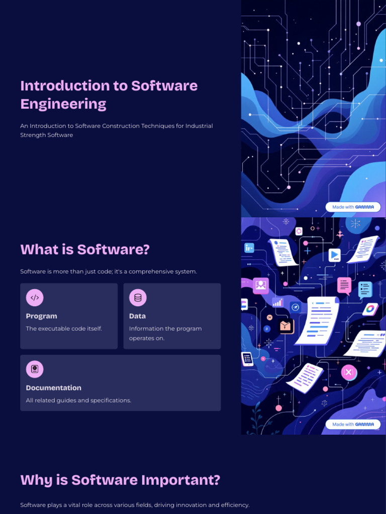 Introduction to Software Engineering Concepts | PDF | Software ...