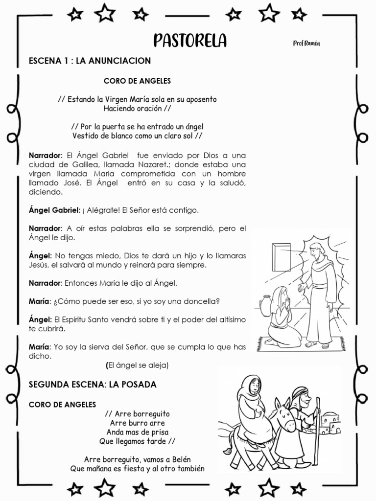 Pastorela: La Navidad en Escenas | PDF | María, madre de Jesús | San José