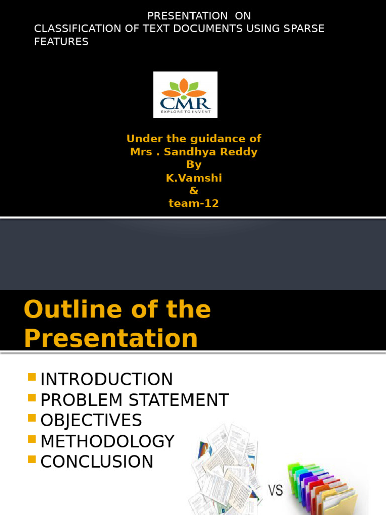 Document Classification with Sparse Features | PDF | Statistical ...