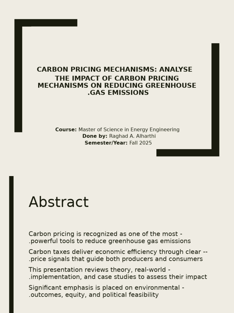 Impact of Carbon Pricing on Emissions | PDF | Carbon Tax | Taxes