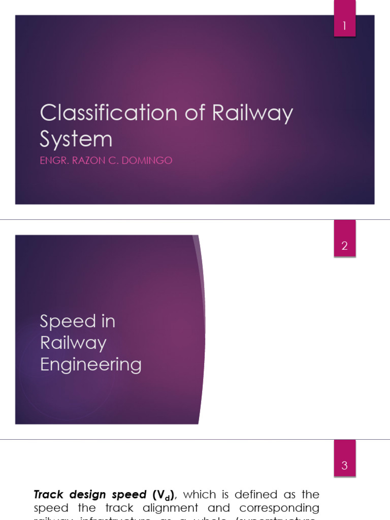 Railway System Classification Guide | PDF | Rail Transport | Train