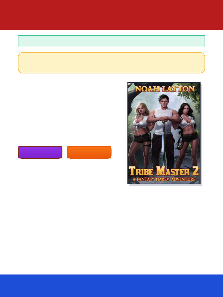 Tribe Master 2 A Fantasy Harem Adventure 1st Edition Noah Layton Ebook ...