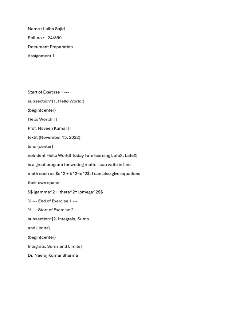LaTeX Document Preparation Guide | PDF | Trigonometric Functions ...