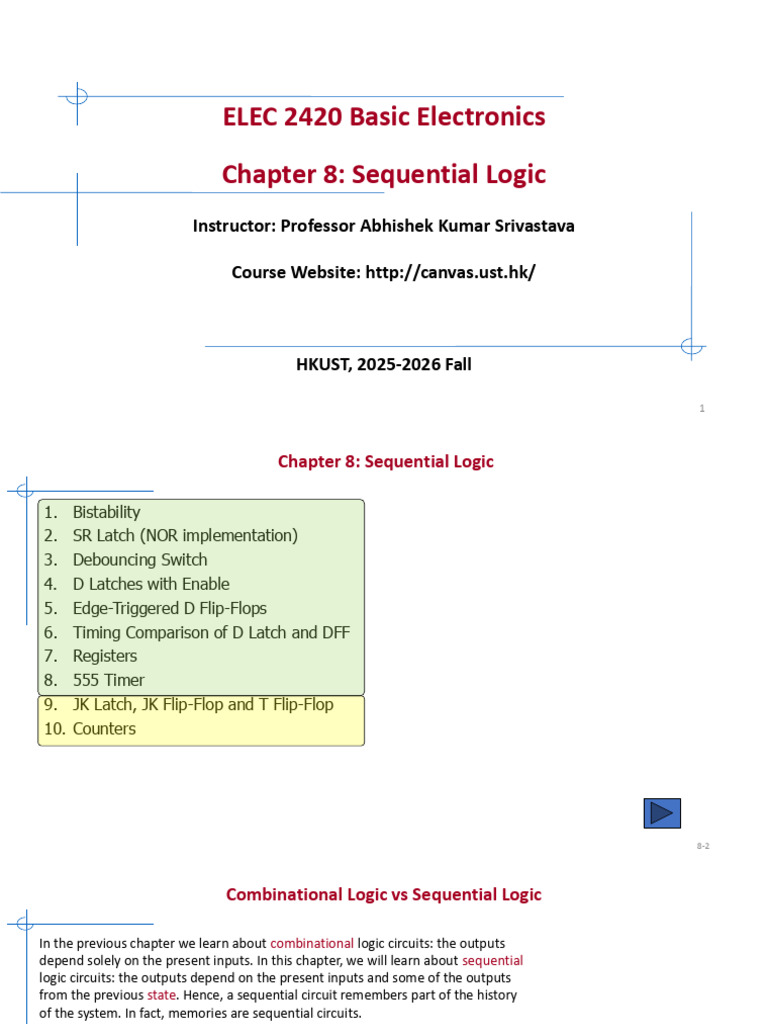 Sequential Logic in Basic Electronics | PDF | Logic Gate | Electronic ...