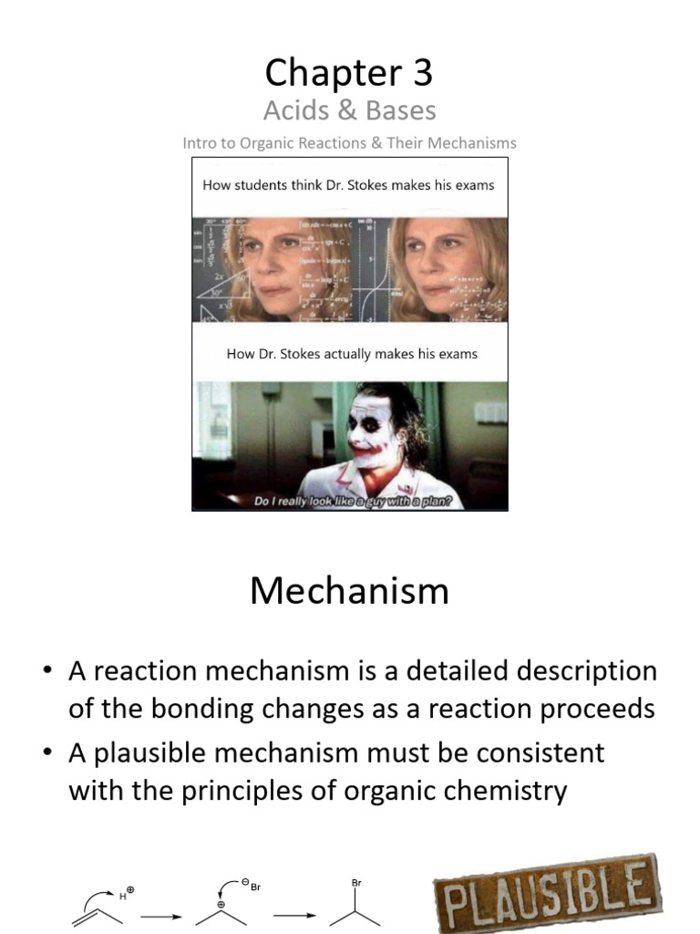Organic Reaction Mechanisms Overview | PDF | Acid | Chemical Reactions