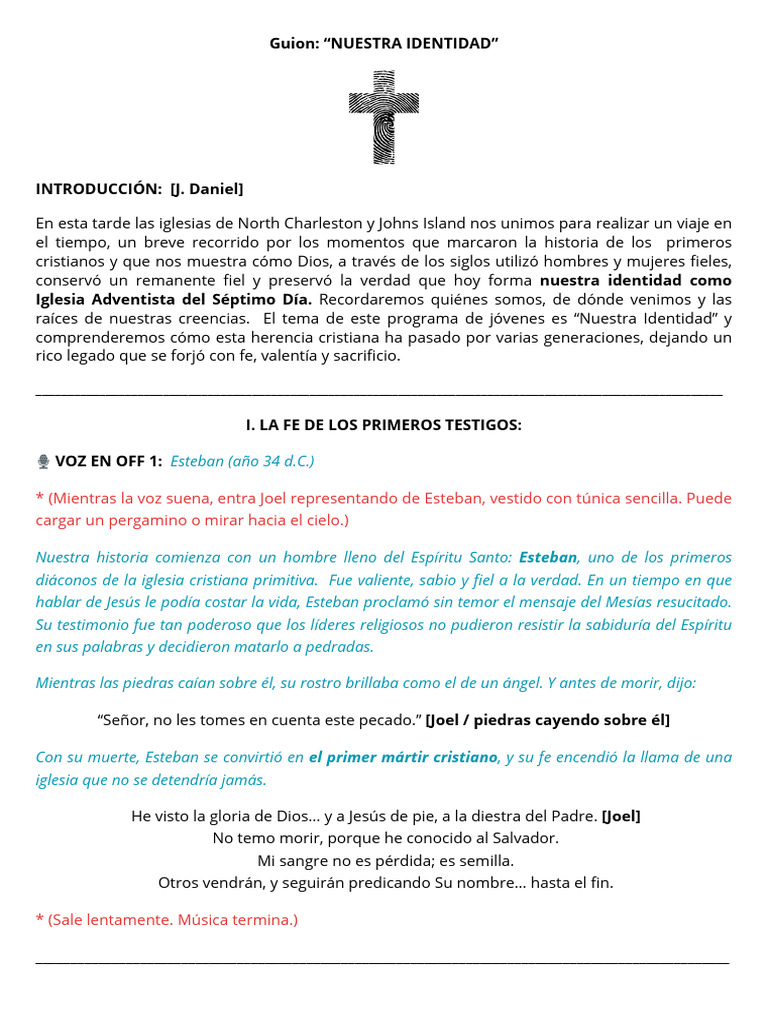 Historia de la Identidad Adventista | PDF | Martin Luther | Cristo (título)