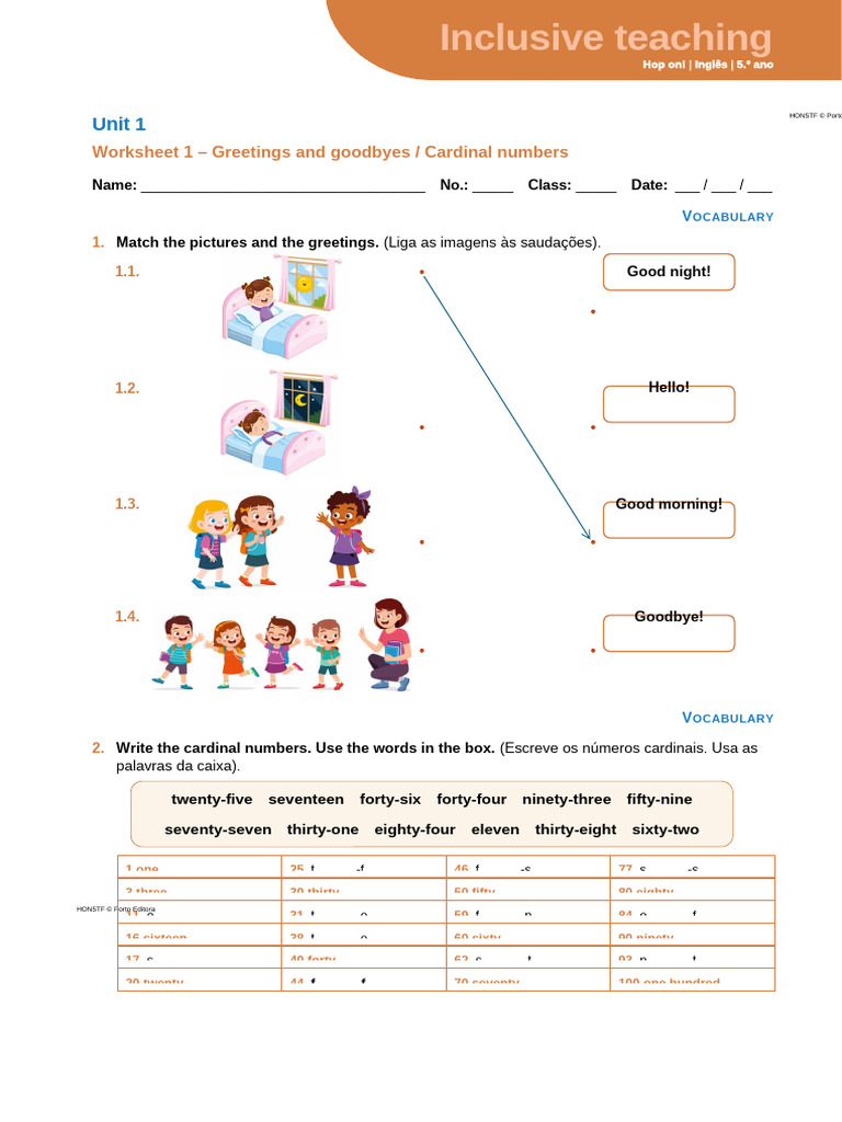 English Worksheets for 5th Grade Students | PDF | Semantic Units | Syntax