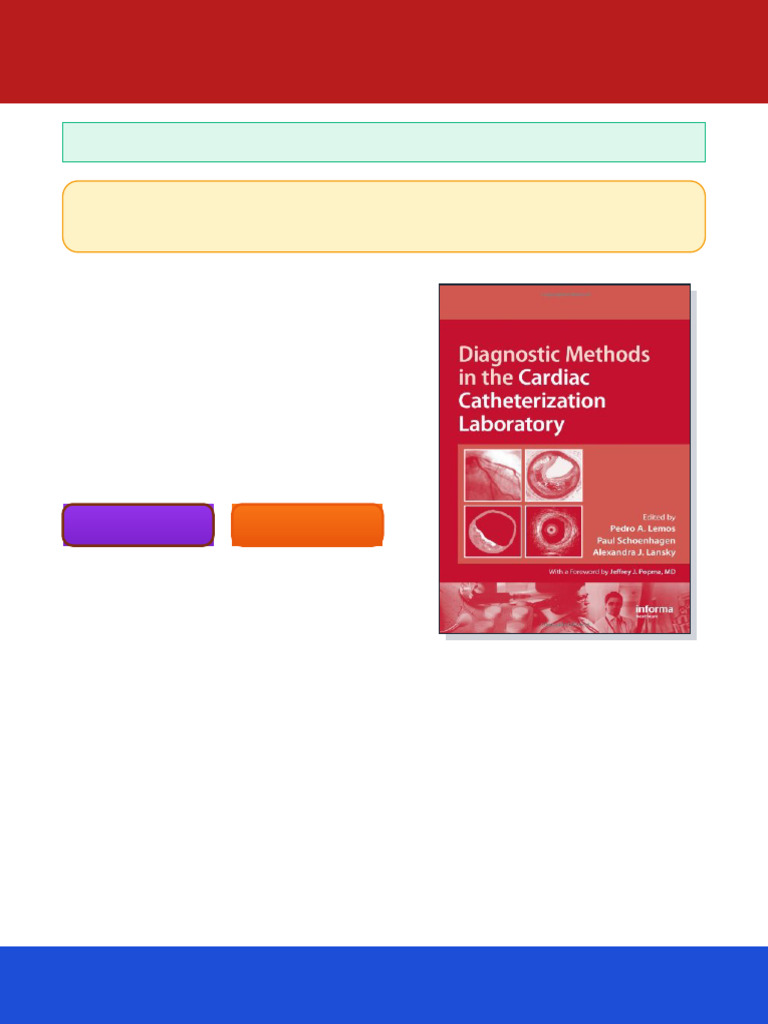 Diagnostic Methods in The Cardiac Catheterization Laboratory 1st ...