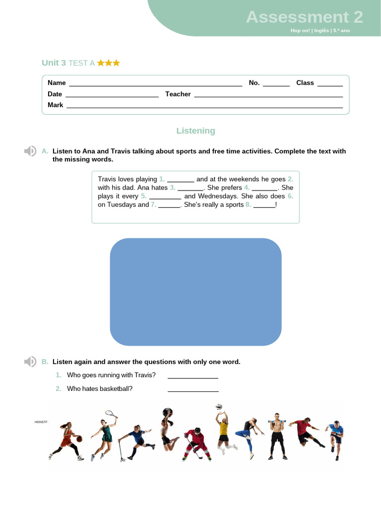Hon5 TF Assessment Unit 3 Test A | PDF | Chess | Chess Theory